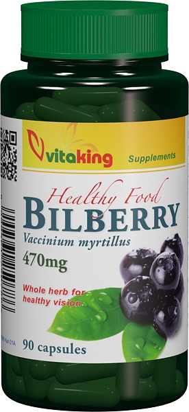 Afine negre (Bilberry) 470 mg VITAKING - 90 capsule